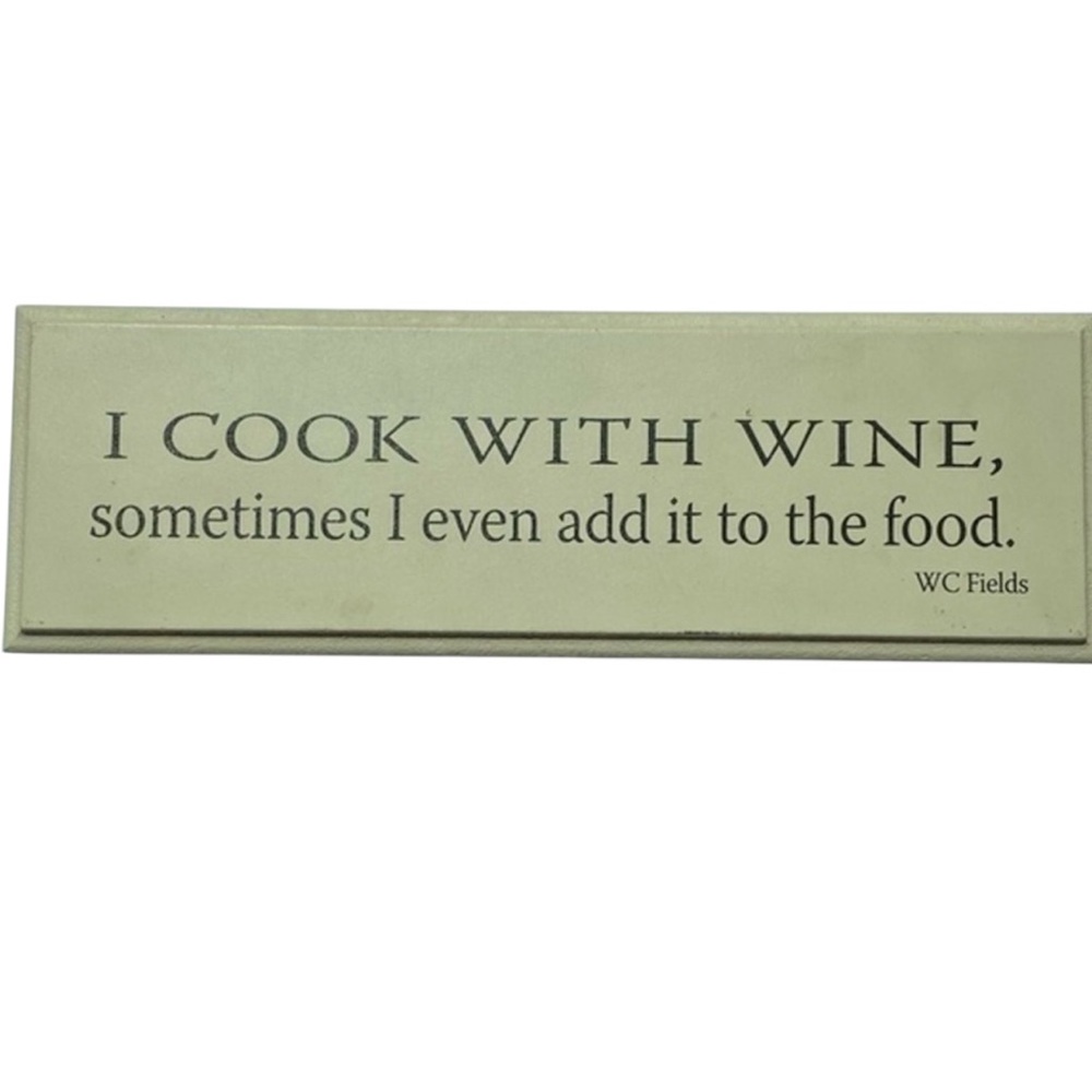Hallmark farmhouse rustic wooden kitchen wine decor accent wall sign